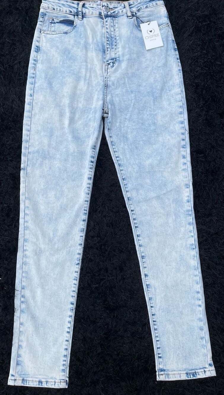 CHIPRE Women's High Rise Acid Wash Skinny Jeans